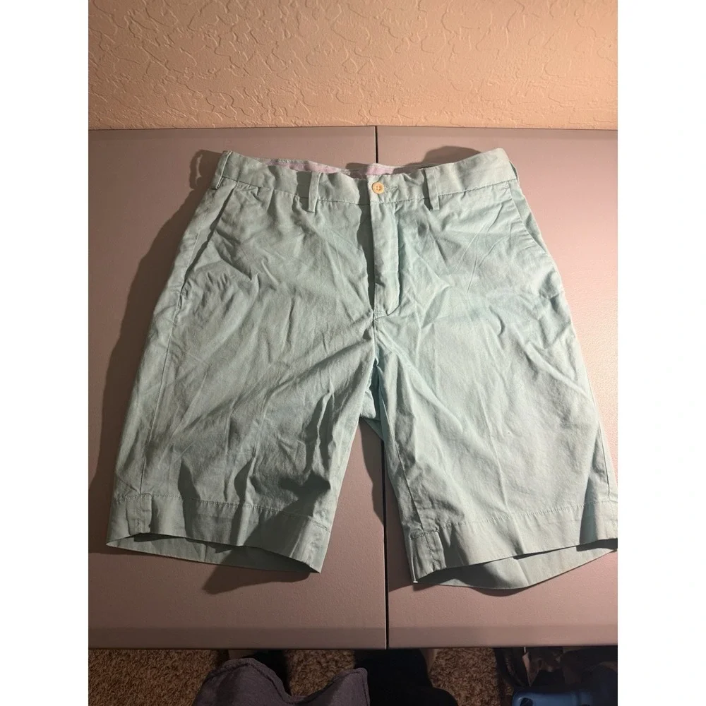 Polo Ralph Lauren Shorts Men 30 Classic‎ Fit Teal Chino Cotton Preppy Casual